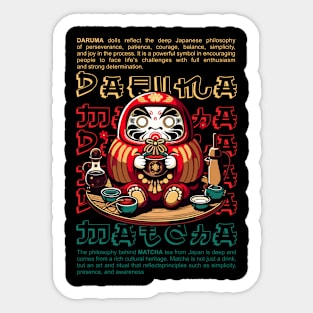 DARUMA and MATCHA Sticker